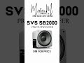 SVS SB2000 Pro for Sale #subwoofer #woofer #sub #svs ##hometheater #homecinema #misterm #audio