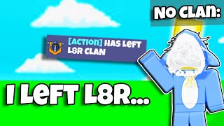 Leaving L8R Clan... (Roblox Bedwars) by Action 783 views 1 month ago 2 minutes, 49 seconds