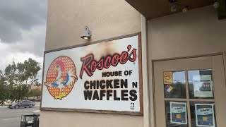 LUNCHTIME IN ANAHEIM, WITH BONUS | ROSCOE'S HOUSE OF CHICKEN & WAFFLES || ROSCOE'S VS. MRS.KNOTT'S!?
