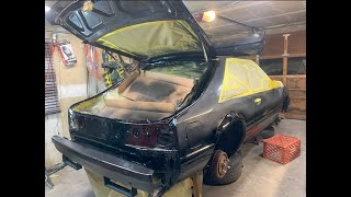 1990 MUSTANG GT GETS NEW PAINT UNDER GROUND EFFECTS AND DOOR MOLDING by daredevil7442 126 views 4 months ago 27 minutes