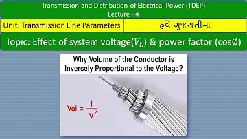 TDEP || Lecture-4 Effect of transmission voltage & power factor on efficiency and % voltage drop
