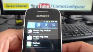 memoria samsung galaxy y gt s5360 español Video Full HD