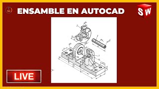 Diseño de Ensamble en AutoCAD #autocad