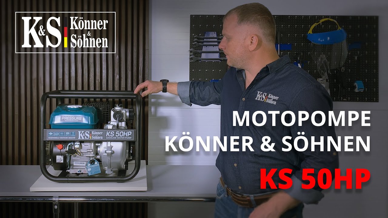 Motopompe à essence pour eau propre haute pression - Könner