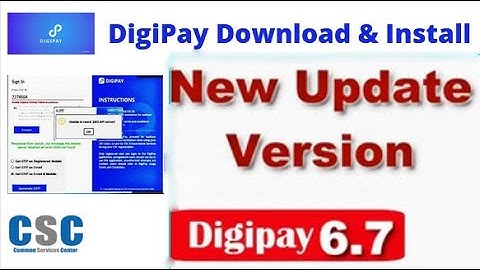 DIGIPAY 6.7 & 6.9 Latest Version Download 2022/How to Install Digipay6.7,digipay install kaise karen