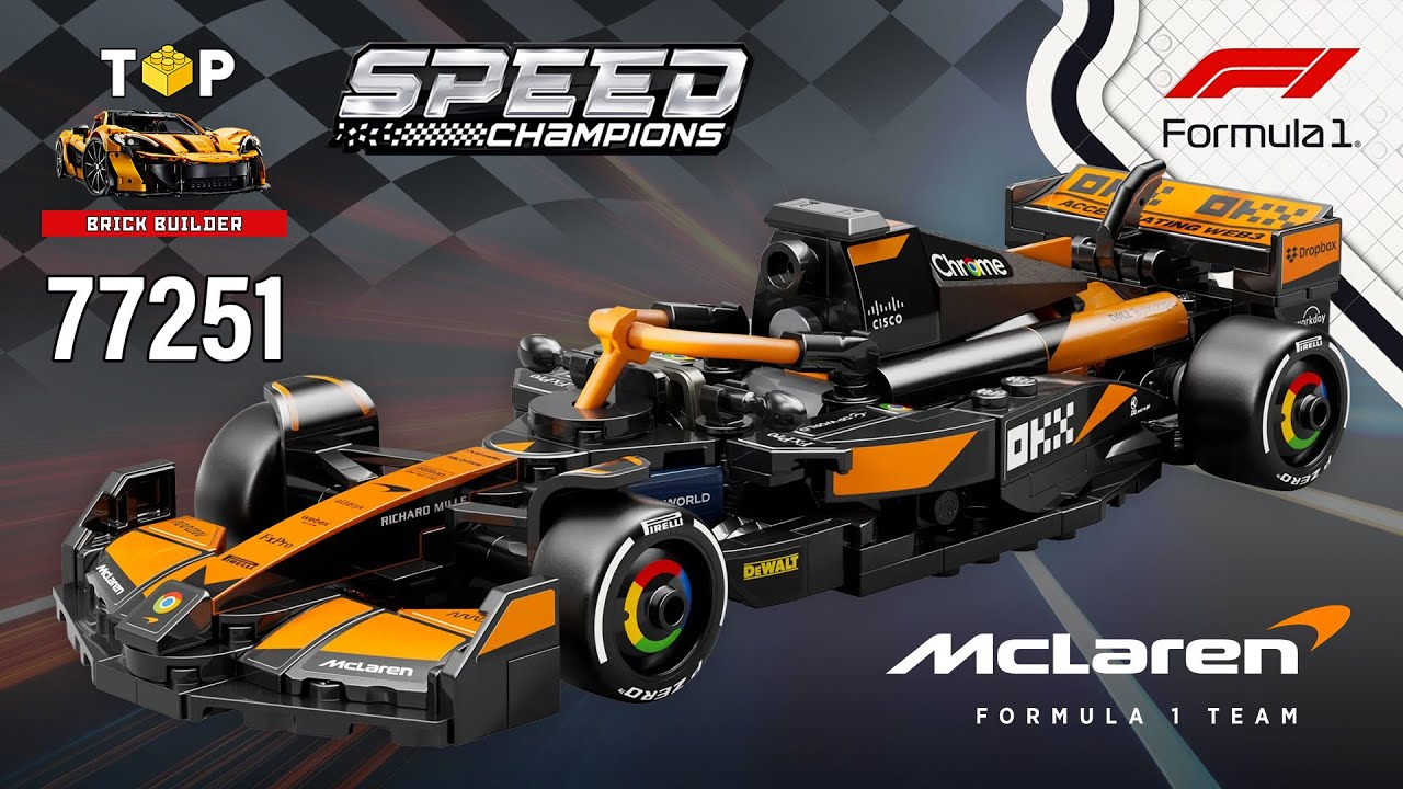 LEGO Speed ​​Champions McLaren F1 Team MCL38 (77251) [269 деталей] Пошаговые инструкции по сборке...