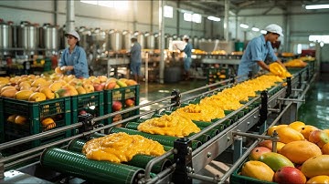 Mango Pulp Processing in Mango Factory From Harvesting Mango to Amazing Mango Pulp Technology