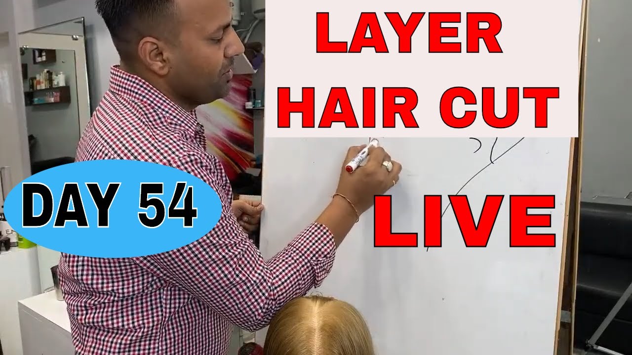 #LONGLAYEREDHAIR Layer Hair Cut Live Day 54