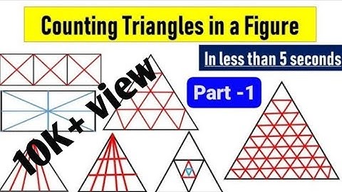 Counting Of Triangle-01 ! कितने त्रिभुज बस 3 सैकंड में गिने ! best trick for counting figures!