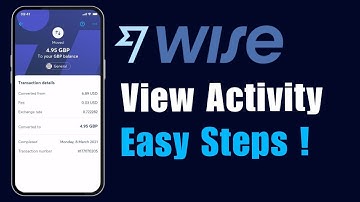 How to View Transaction History on Wise !