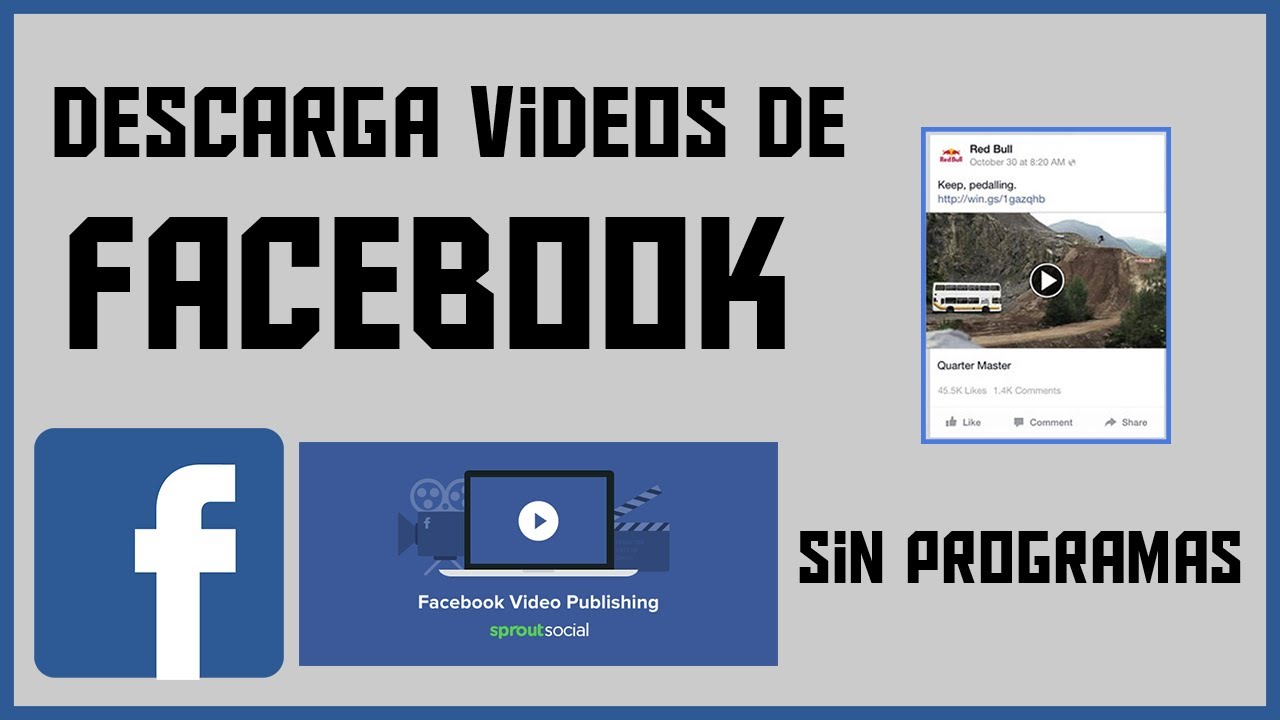 Cómo descargar vídeos de facebook sin programas en PC? || Tutorial