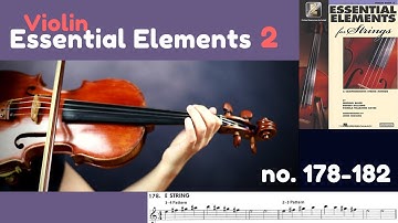 [Essential Elements Violin Book 2] #178-182