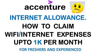 Accenture Internet Allowance | How to claim WIFI / Internet Allowance in Accenture in MyTe Platform screenshot 3