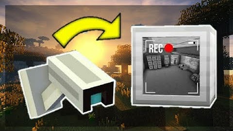 ✔MCPE -How To Make a Working Security Camera! | Command Block creation