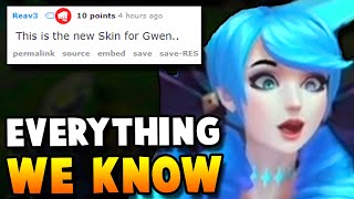 EVERYTHING WE KNOW SO FAR ABOUT GWEN (NEW CHAMPION) | RIOTER LEAKS NEW SKIN FOR GWEN? | LoL