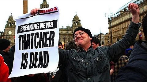 Joy not grief as those opposed to Thatcher celebra...