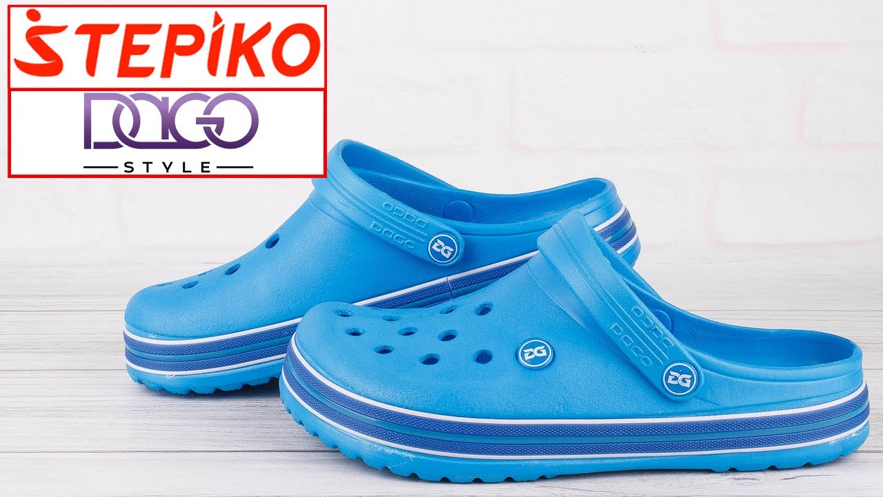 Сабо женские и подростковые Dago Style 420-2 синий. Видео обзор от www.stepiko.com