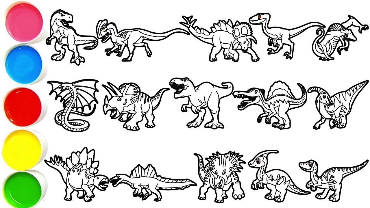 Draw 15 Amazing Dinosaurs in Minutes - Tyrannosaurus Rex, Dilophosaurus, Stegoceratops & Others