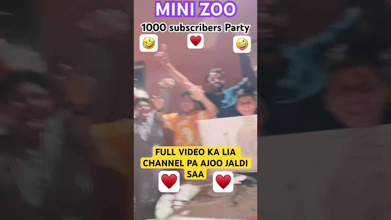 1000 Subscribers Party | Mini Zoo Mein Dhamaka Hua! 