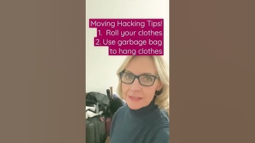 Simple Moving Hacking Tips! 1. Roll clothes 2. Use a garbage bag  #compass #realestate #luxury