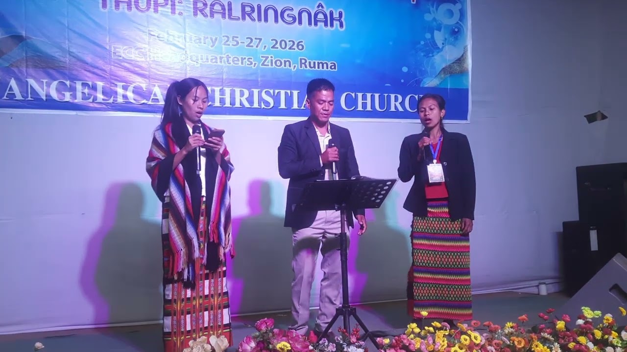 Pu Vannunsang family worship song|| Bawm Gospel song || Annual Assembly || ECC Headquarters,  Ruma