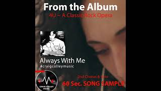 NEW Original Rock MUSIC Always With Me p3 from the 4U Album by Craig Colley P1 #shorts screenshot 5