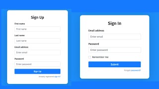 Build React Login & Sign Up UI Template with Bootstrap 5