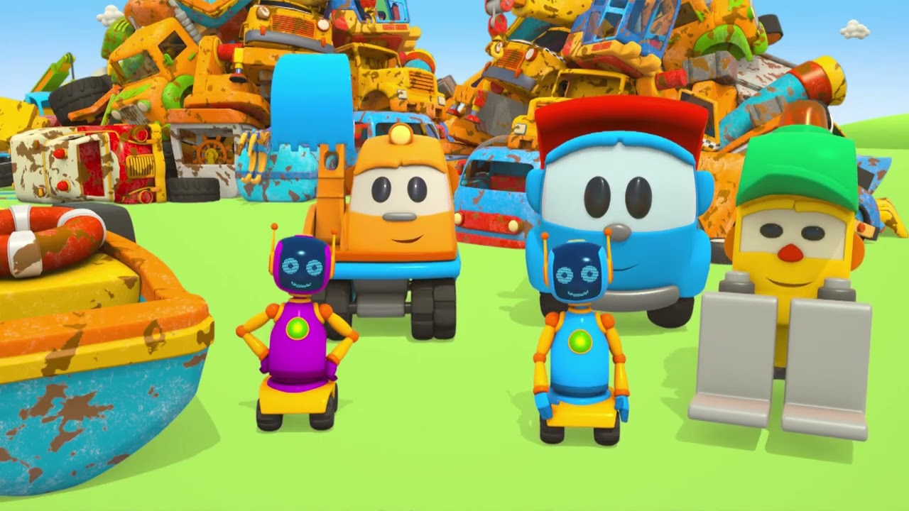 Leo the Truck | ليو الشاحنة – الرافعة البرجية - YouTube