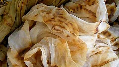 Vintage Rust Dye on Silk.   Demo Part 5        http://felt4u.etsy.com  http://felt4uart.blogspot.com