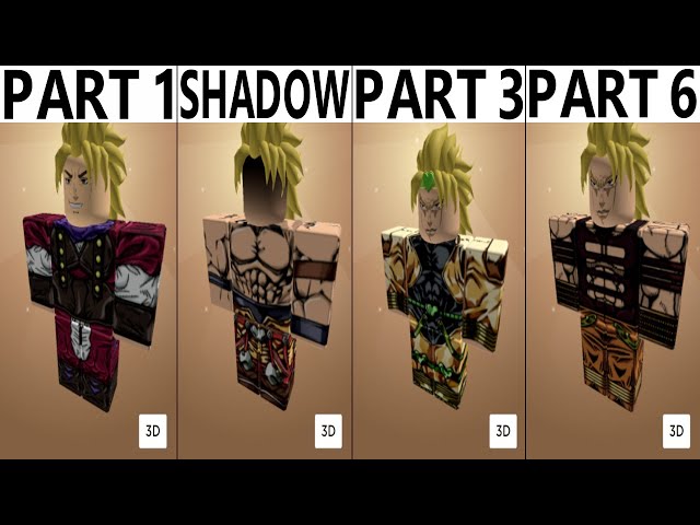 Roblox Outfit: How to make Shadow DIO (Jojo's Bizarre Adventure