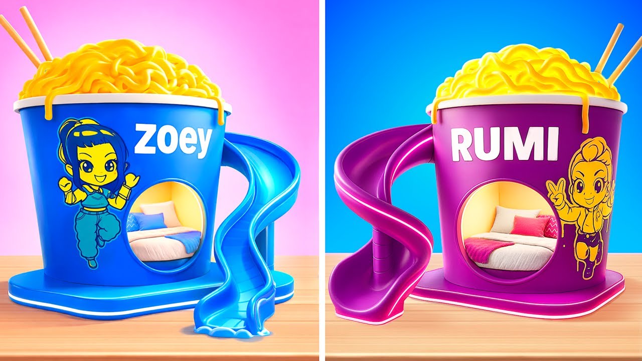 Rumi ile Gizli K pop Odası Kurduk! Pembe vs Mavi Challenge!!