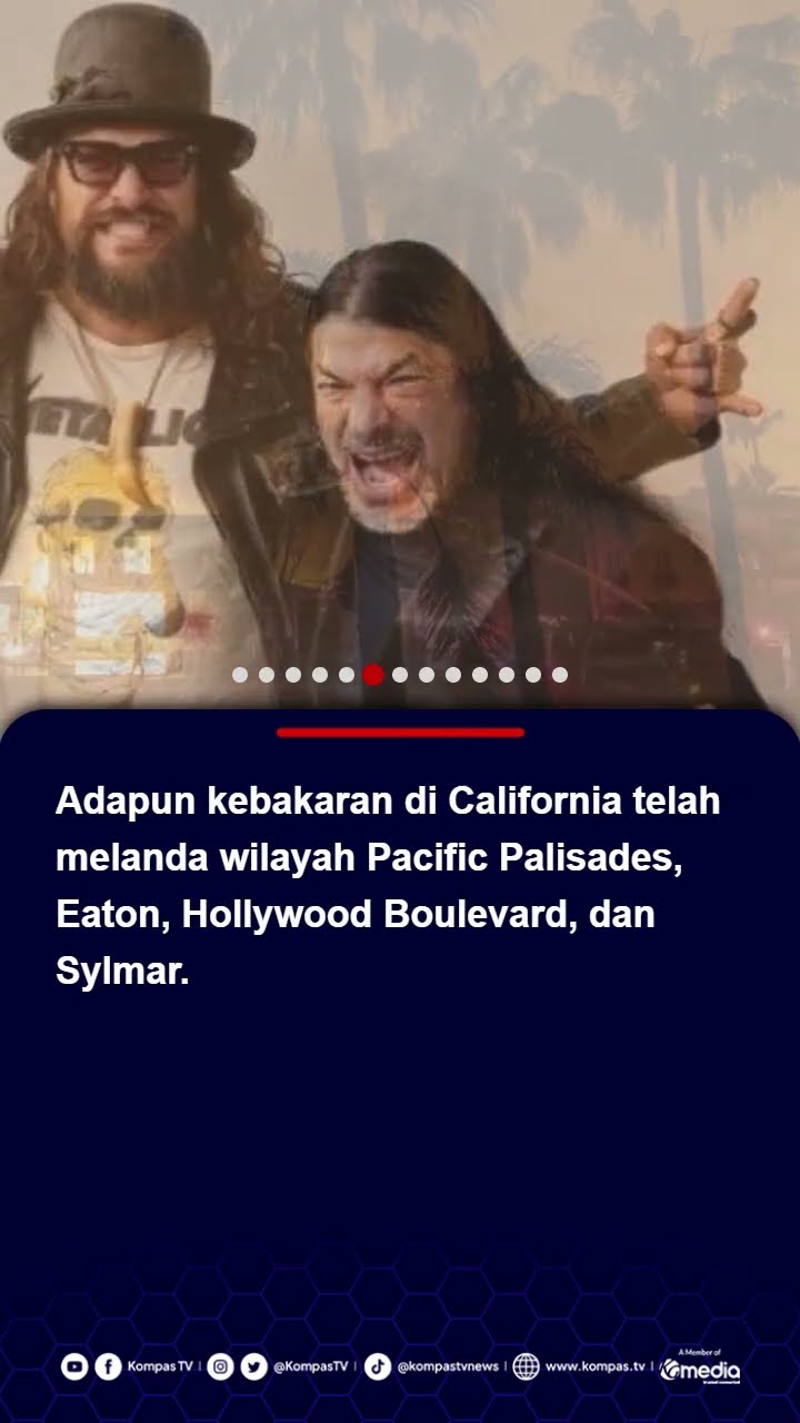 Metallica Sumbang Rp8,1 M untuk Korban Kebakaran di Los Angeles #metallica #kebakaranlosangeles
