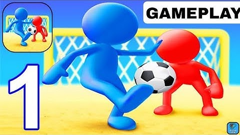 Super Goal Soccer Stickman - Gameplay Walkthrough Part 1 Tutorial Levels 1-10 (iOS,Android)