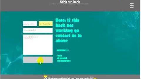 Stick run hack (2017) :D working