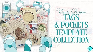 Tags and Pockets Canva Template Collection using the Letter Hub Junk Journal Kit #junkjournal