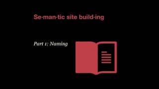 Semantic Site Building