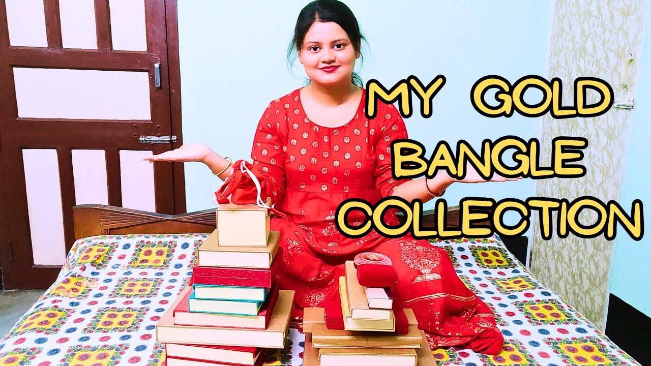 MY GOLD BANGLE COLLECTION.. #banglavlog #jewellerycollection #goldjewellery #viral #trending