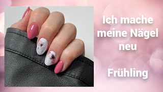 Frühlingsdesign | Rosa/ Weiße Nägel | Mimi made it