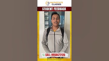 Our Students Feedback : Mathstats Classes for IIT-JAM | GATE | CUET | NET. | ISI #shorts #mathstats