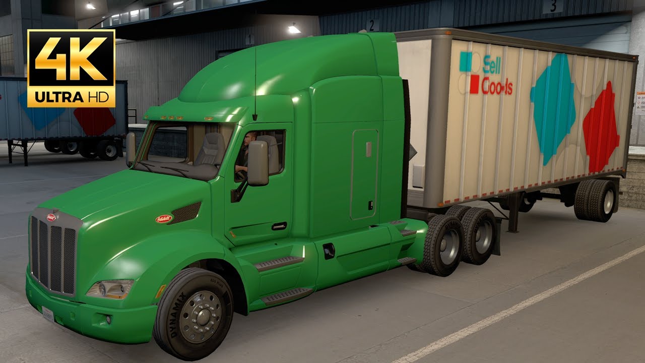 Kenworth T680 Mid Roof Sleeper | Rice | Los Angeles From Bakersfield | American truck simulator