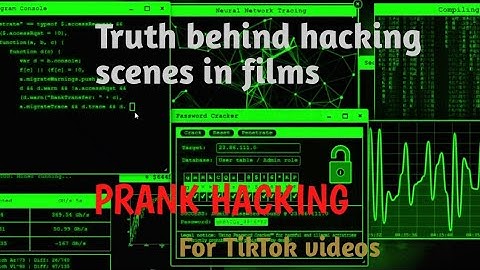 Truth behind scenes in films | Geekprank prank Hacking Simulator | fake hacking