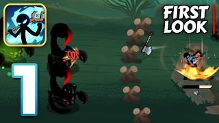 Warventure: Stickman Hero TD Walkthrough Gameplay Part 1 - Tutorial (iOS, Android) screenshot 1