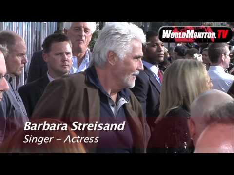 Barbra Streisand and James Brolin arriving at 'Jon...