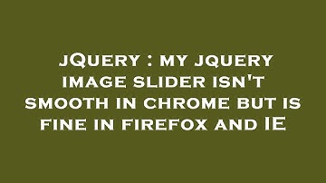 jQuery : my jquery image slider isn