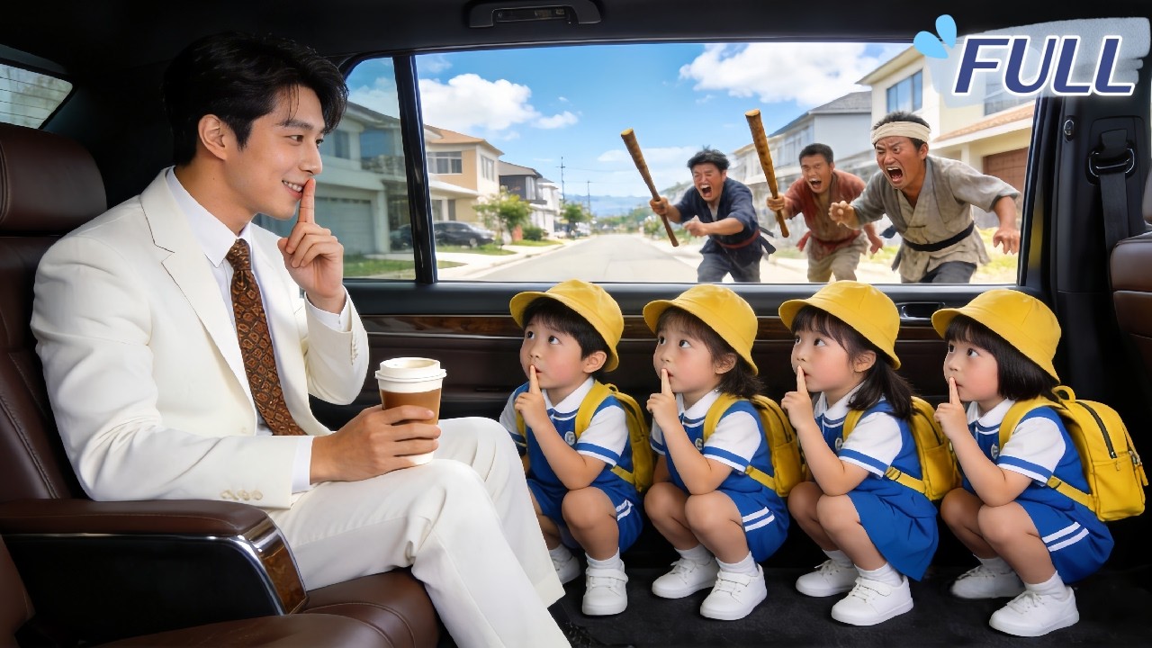 To escape from villains,quadruplets jumped into the CEO's car&he recognized them as his children!