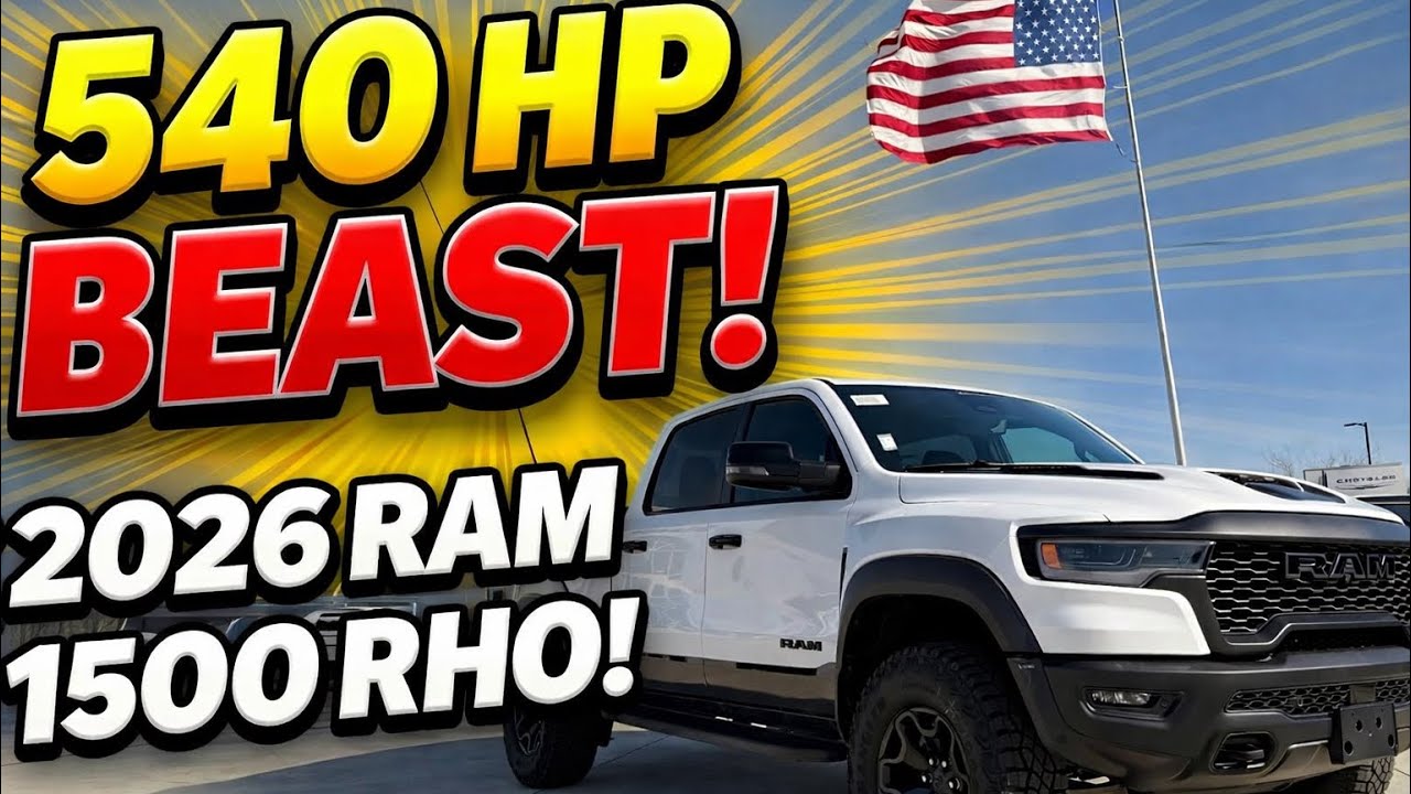 Обзор Ram 1500 RHO 2026 года | Мощный зверь 540 л.с. | Закажите свой
