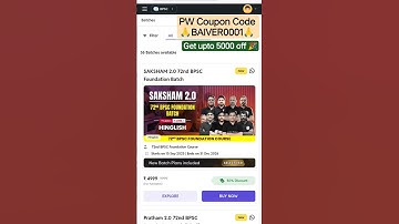 Saksham 2.0 72nd BPSC Foundation Batch Coupon Code ll #pwcouponcode #pwoffers #bpscpreparation