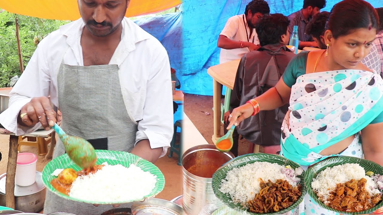 It's a Lunch Time in Hyderabad | Cheapest Roadside Unlimited Meals