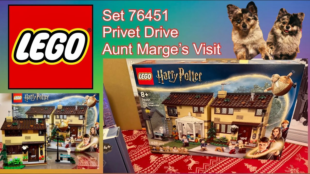 Набор LEGO 76451 Гарри Поттер, Тисовая улица, Визит тети Мардж @SheClicksBricks