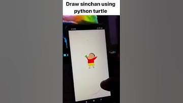 Draw sinchan using python turtle  #python #coding #shorts #video #usa #india